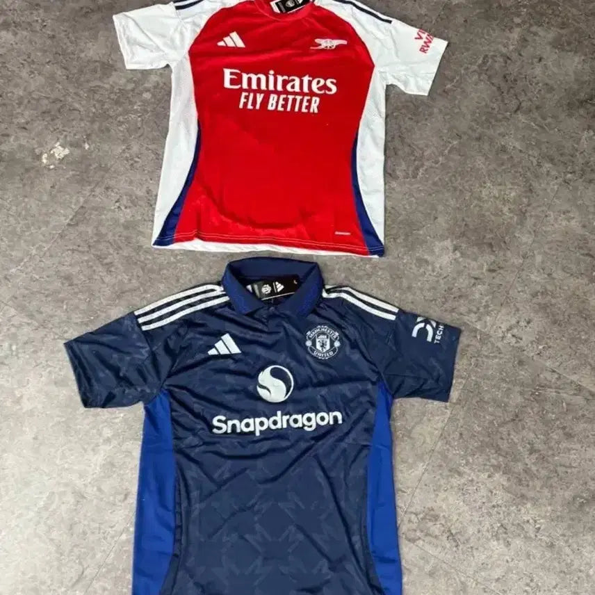 [BUNJANG] Manchester United 24/25 Away &amp; Arsenal 24/25 Home Football Jerseys / 맨유어웨이 24/25,아스날24/25 홈 축구유니폼