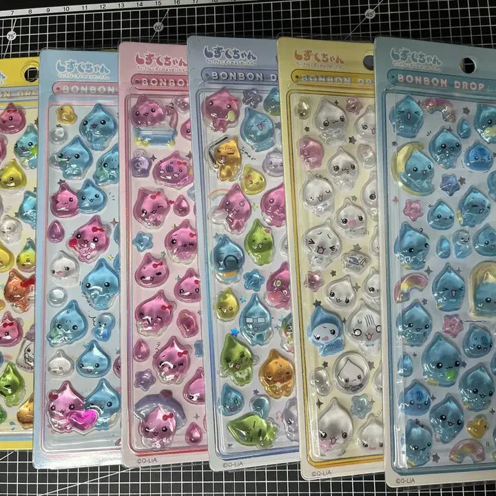 [SOLD OUT] 시즈쿠짱 봉봉드롭 스티커 6장 일괄
