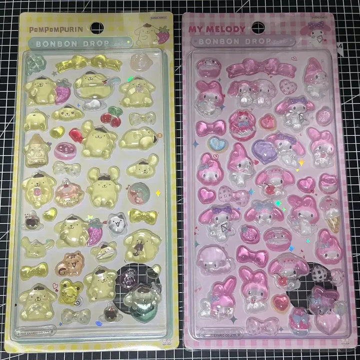 [SOLD OUT] 산리오 봉봉드롭 스티커 8장 일괄