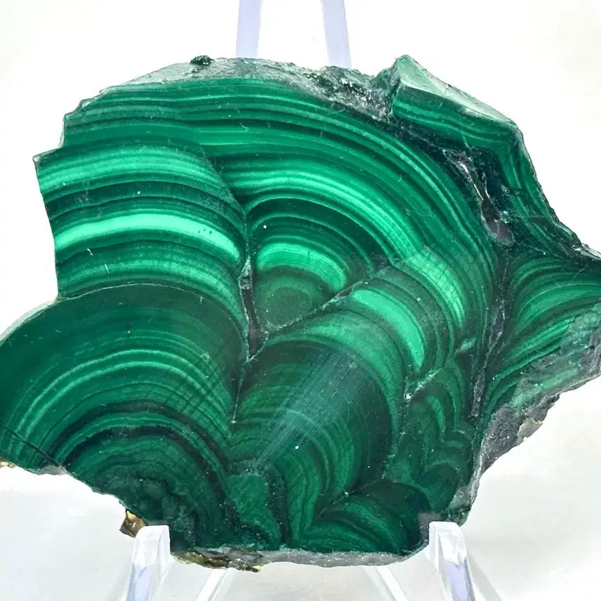 [BUNJANG] Malachite Rough Stone Slice / 공작석 말라카이트 원석 조각