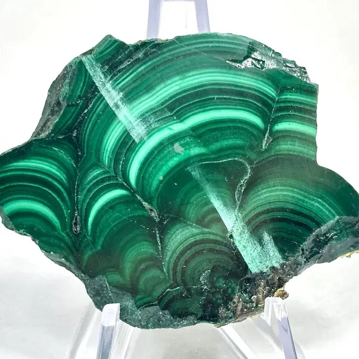 [BUNJANG] Malachite Rough Stone Slice / 공작석 말라카이트 원석 조각