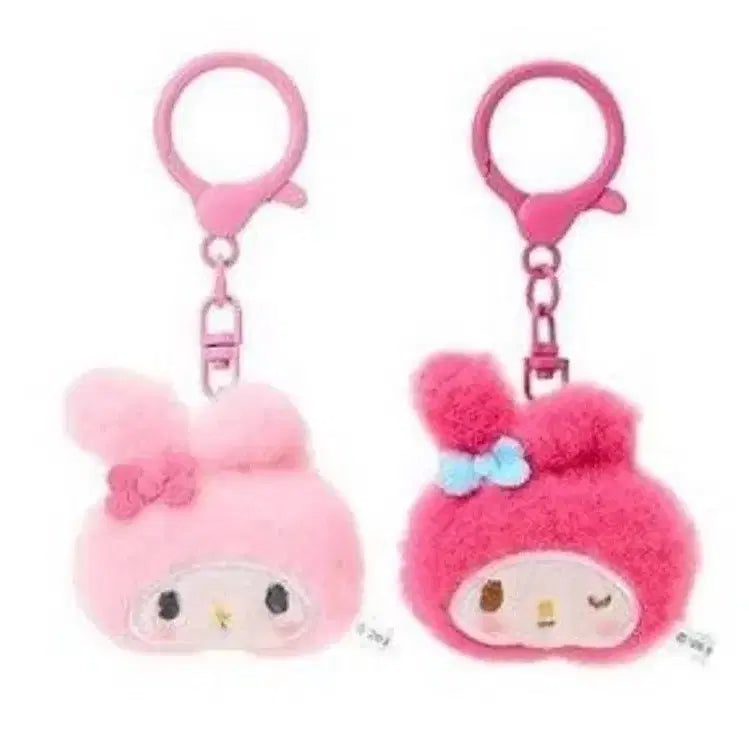 [BUNJANG] Sanrio My Melody Fur Keychain Pink / 산리오 마이멜로디 털 키링 핑크
