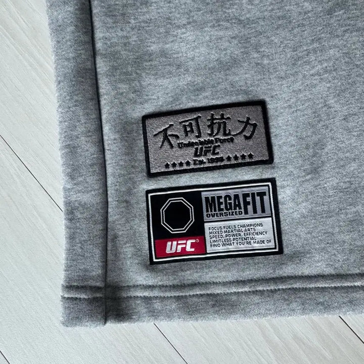 [SOLD OUT] UFC 메가핏 오버사이즈 반바지 회색 l (34)사이즈
