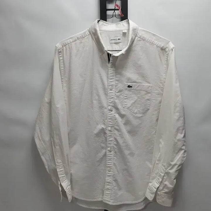 [SOLD OUT] 라코스테 셔츠 히든삼선 옥스포드 긴팔 남방 화이트 110