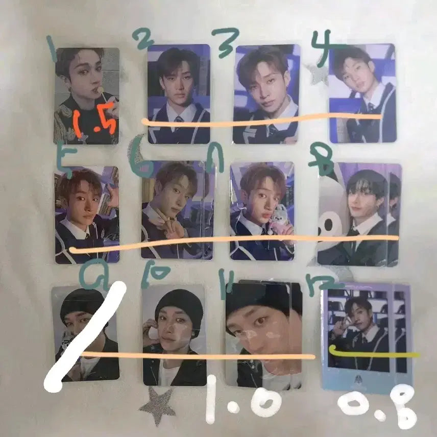 [BUNJANG] Stray Kids Bang Chan Photocard Set / 스트레이키즈 방찬 포카 판매 합니다.