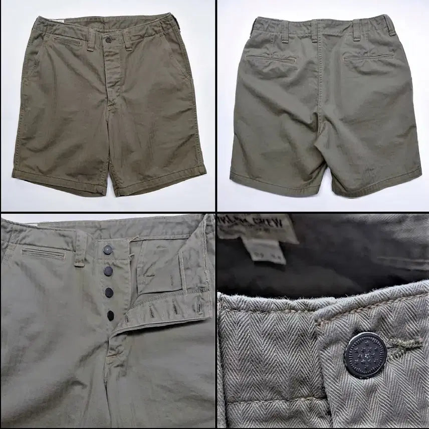 [BUNJANG] Freewheelers M1942 Cut-Length Trousers Olive / 프리휠러스 m1942 CUT-LENGTH TROUSERS 올리브
