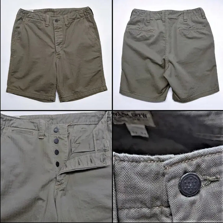 [BUNJANG] Freewheelers M1942 Cut-Length Trousers Olive / 프리휠러스 m1942 CUT-LENGTH TROUSERS 올리브