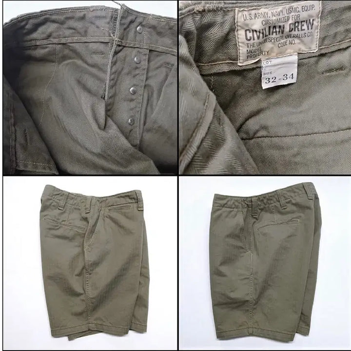 [BUNJANG] Freewheelers M1942 Cut-Length Trousers Olive / 프리휠러스 m1942 CUT-LENGTH TROUSERS 올리브