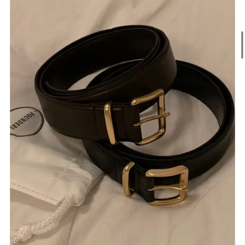 [BUNJANG] Founders Bold Leather Belt / 파운더스 볼드 가죽 벨트