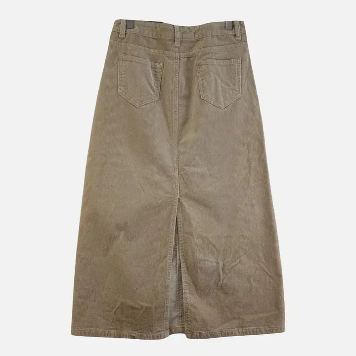[BUNJANG] Vintage Beige Long Skirt / 여자29인치 롱스커트 베이지 M6875