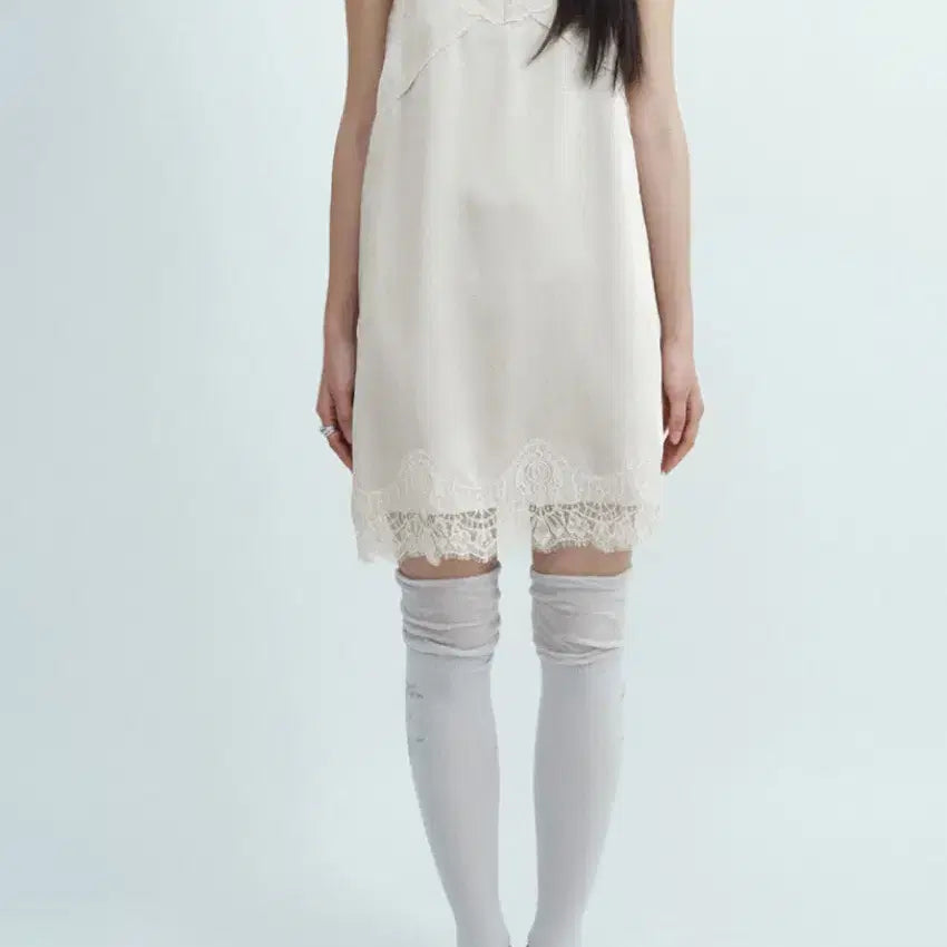 [BUNJANG] Millo Women Crease Lace Midi Dress / (새상품) 밀로우먼 크리즈 레이스 미디 드레스