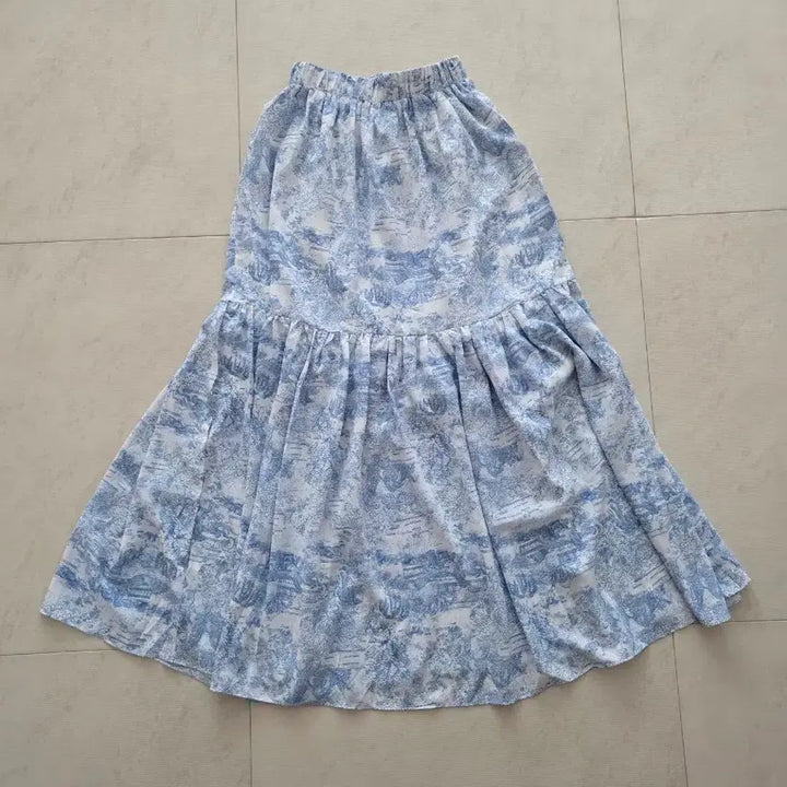 [BUNJANG] Unbranded Printed Banding Long Skirt / 나염 밴딩 롱스커트 프리사이즈 55추천