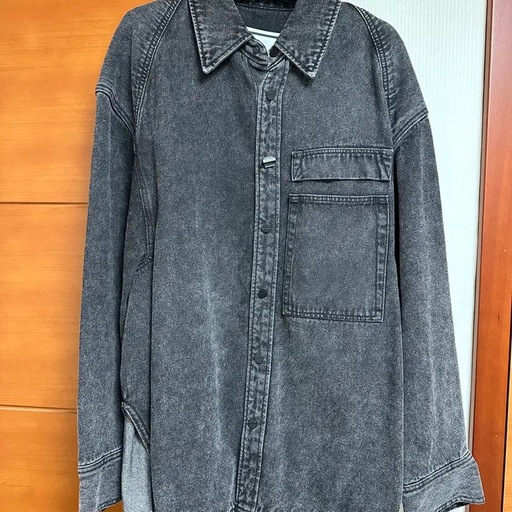 [BUNJANG] Wooyoungmi Black Denim Shirt / 우영미 블랙 데님 셔츠