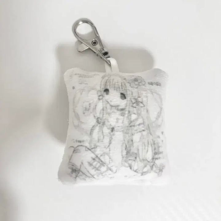 [BUNJANG] Milky Heart Cushion Keyring / 밀키하트 님 쿠션 키링 굿즈