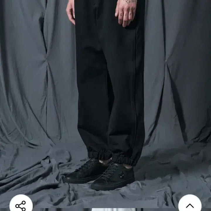 [SOLD OUT] [새상품] 송지오옴므 지제로 팬서 조거팬츠 블랙 M