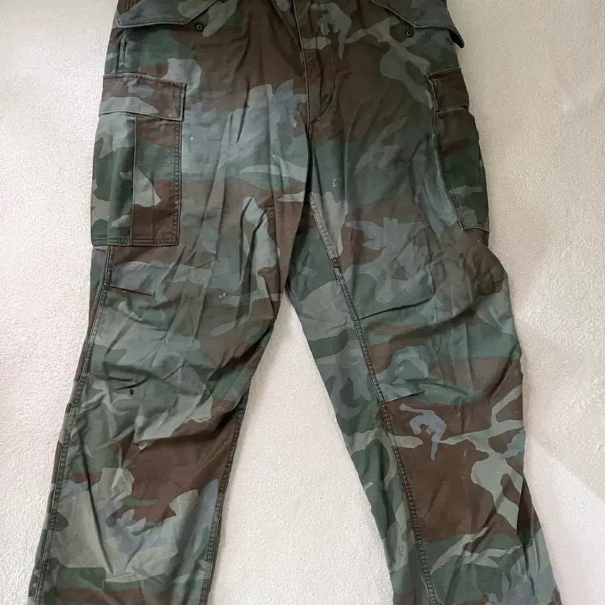 [BUNJANG] US Army BDU Woodland Camo Cargo Pants / 미군 오리지널 bdu 우드랜드 카모 카고 팬츠