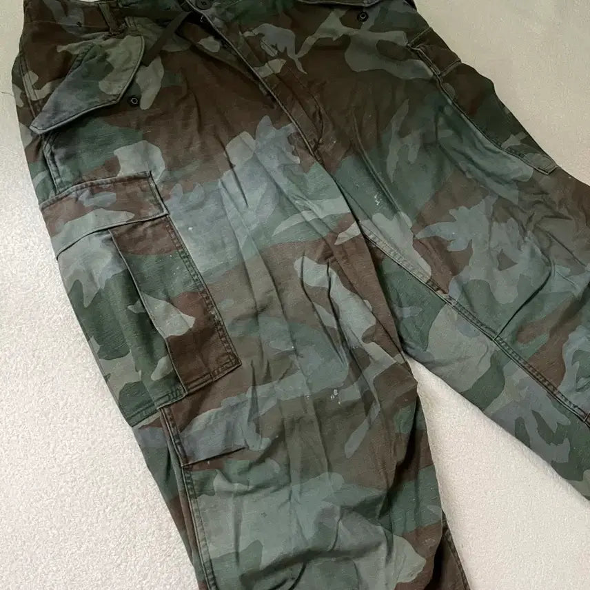 [BUNJANG] US Army BDU Woodland Camo Cargo Pants / 미군 오리지널 bdu 우드랜드 카모 카고 팬츠