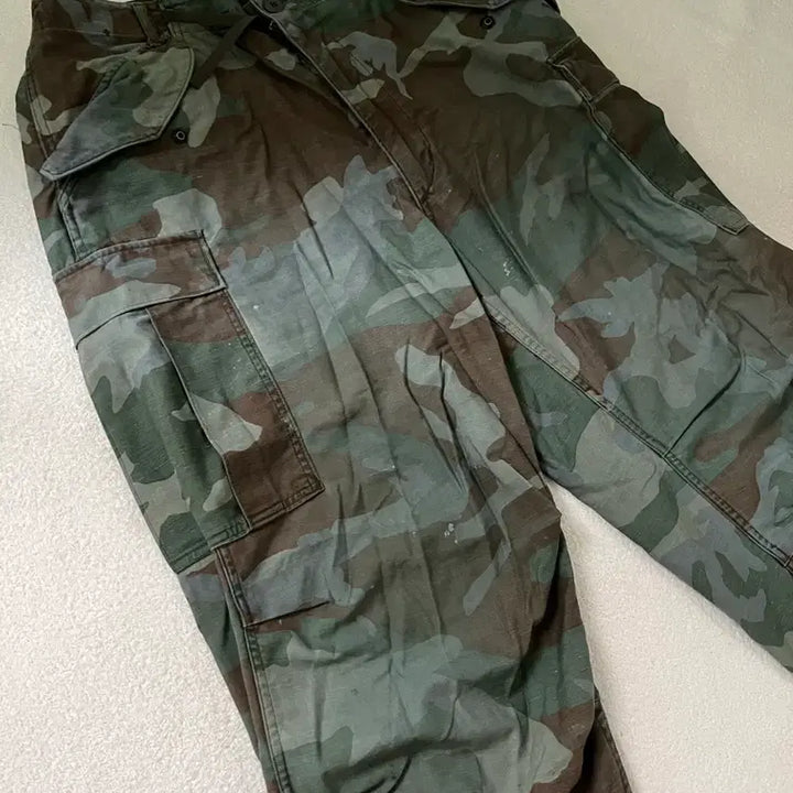 [BUNJANG] US Army BDU Woodland Camo Cargo Pants / 미군 오리지널 bdu 우드랜드 카모 카고 팬츠