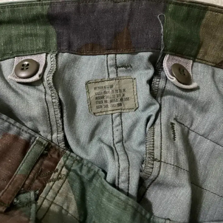 [BUNJANG] US Army BDU Woodland Camo Cargo Pants / 미군 오리지널 bdu 우드랜드 카모 카고 팬츠