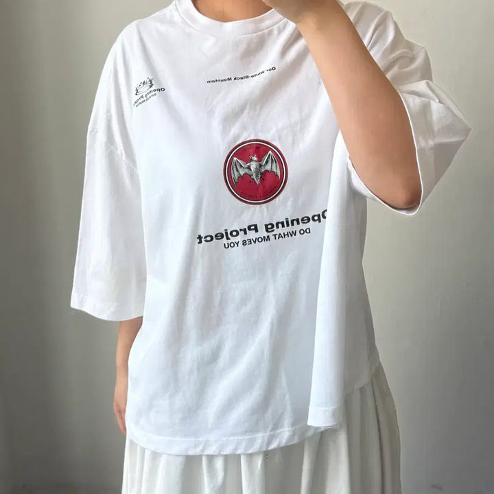 [BUNJANG] Opening Project White T-shirt / [2] 오프닝프로젝트 화이트 반팔