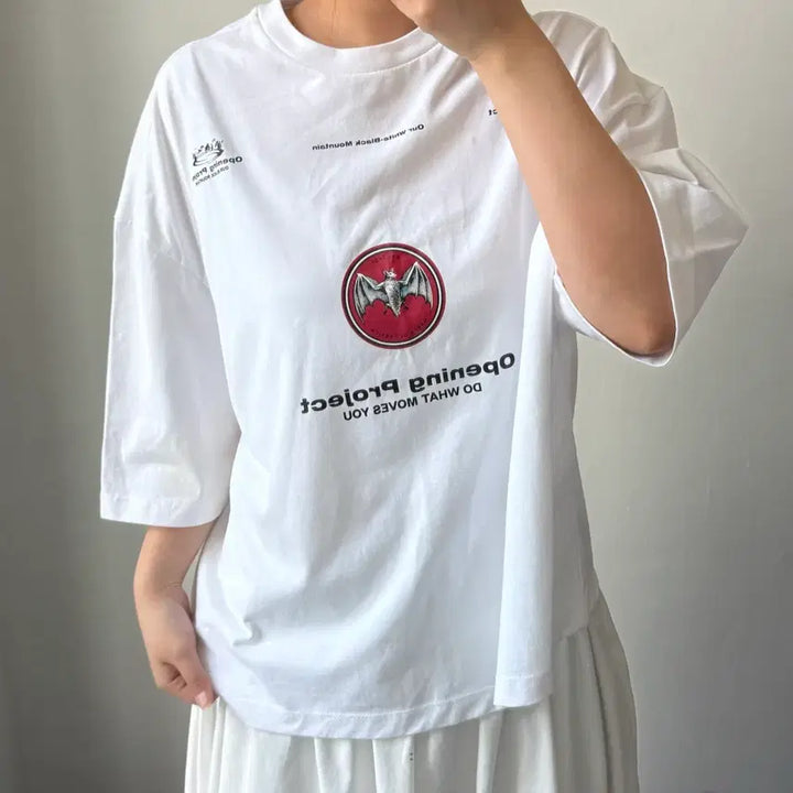 [BUNJANG] Opening Project White T-shirt / [2] 오프닝프로젝트 화이트 반팔