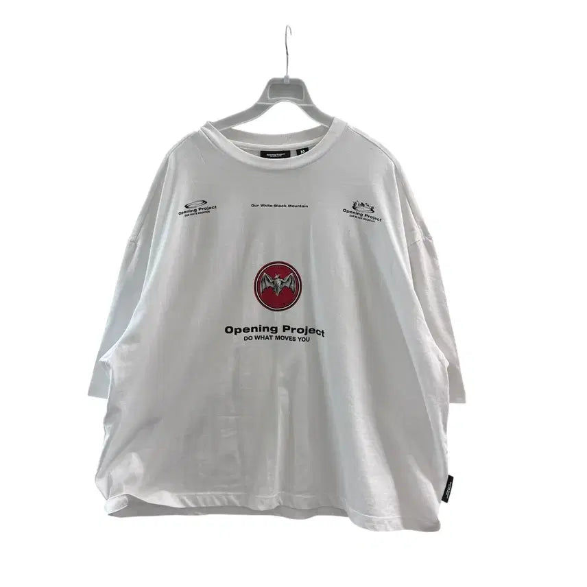 [BUNJANG] Opening Project White T-shirt / [2] 오프닝프로젝트 화이트 반팔