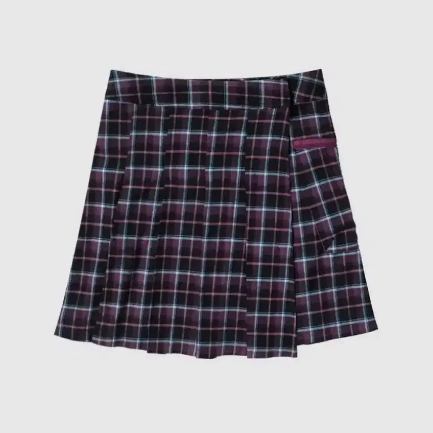 [BUNJANG] In&amp;Yang Inharmony Pleated Skirt Check / 인앤양인하모니 랩 플리츠 스커트 체크