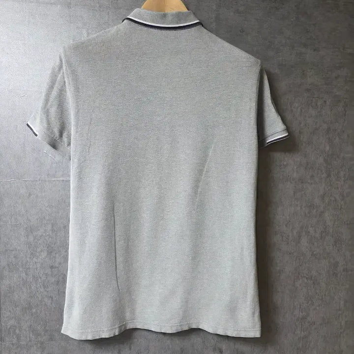 [BUNJANG] Lacoste Polo Shirt Gray Colorblock / 라코스테 PK 반팔 카라티 그레이 배색  사이즈 100