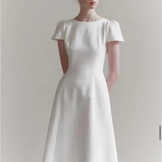 [BUNJANG] Floum Classic Bird Dress White / 플로움 클래식 버드 드레스 화이트(1회 착용)