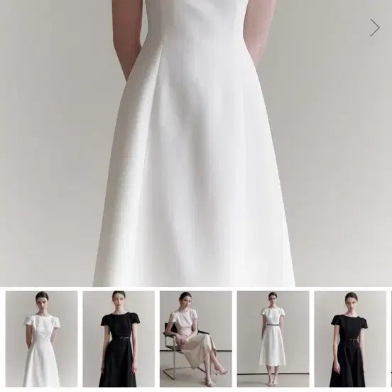 [BUNJANG] Floum Classic Bird Dress White / 플로움 클래식 버드 드레스 화이트(1회 착용)
