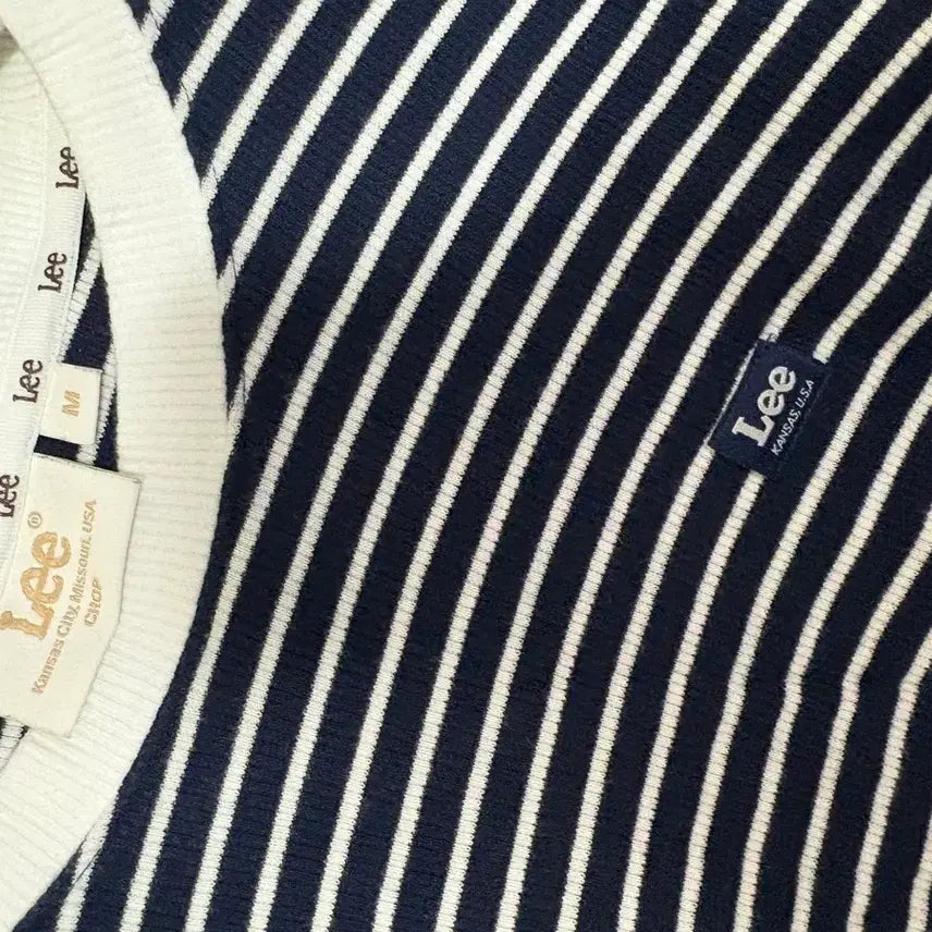 [BUNJANG] Lee Striped Long Sleeve T-Shirt M / Lee 스트라이프 긴팔 티셔츠 M