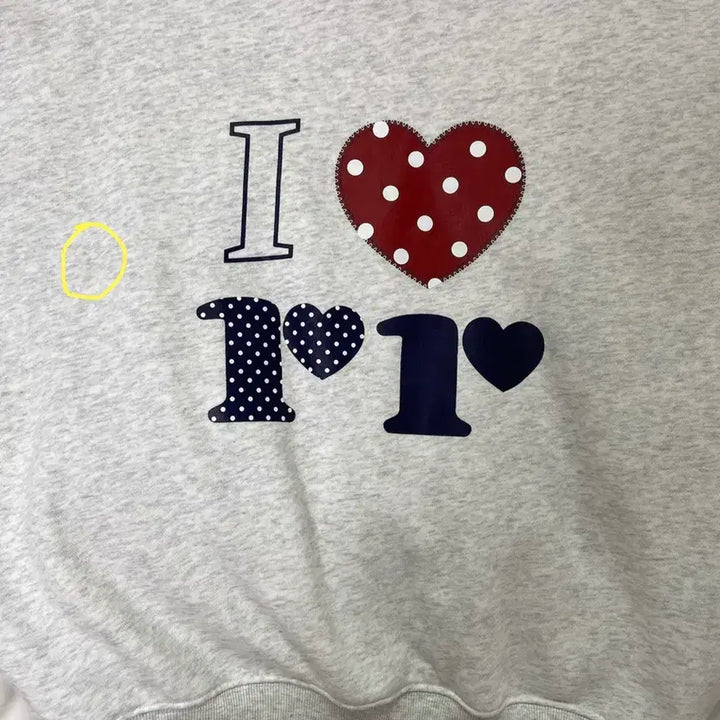 [BUNJANG] 론론 I LUV RR 맨투맨 / 론론 I LUV RR 맨투맨