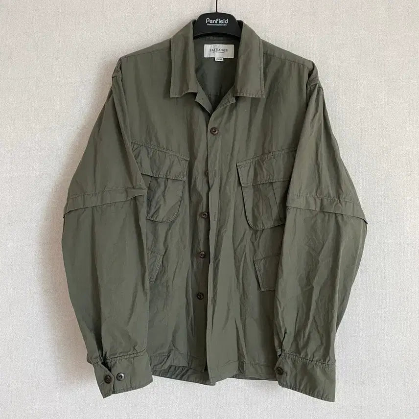 [BUNJANG] Eastlogue BDU Half Shirt Jacket / 이스트로그 bdu 셔츠 자켓 L 트랜스뮤터블 하프셔츠