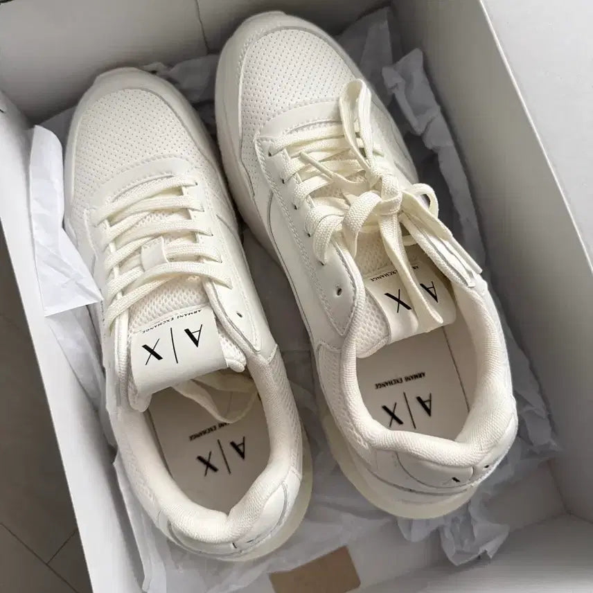 [BUNJANG] Armani Exchange Technical Fabric Sneakers / 아르마니 익스체인지 테크니컬 패브릭 스니커즈 운동화