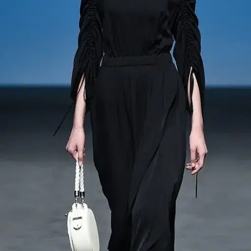 [BUNJANG] A.Bell The Collection Black Silk Dress S / A.Bell 더 컬렉션 블랙 원피스 S