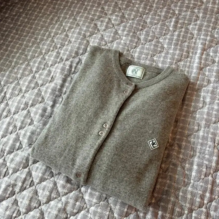 [SOLD OUT] 노컨텐츠 캐시미어 울 가디건 멜란지 그레이