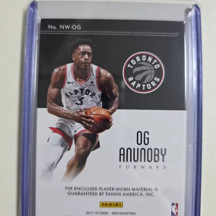 [SOLD OUT] 2017-18 nba OG 아누노비 유니폼카드 토론토랩터스