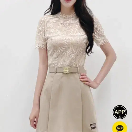 [BUNJANG] Imported Lace Blouse / 18->3.5 레이스 블라우스 봄 수입의류