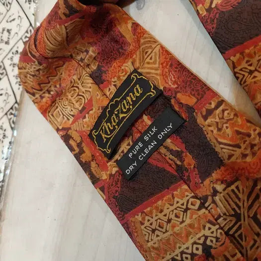 [BUNJANG] Khanaza &amp; Danar Hadi 100% Silk &amp; Silk Blend Neckties / 1980 미사용 실크 넥타이 외