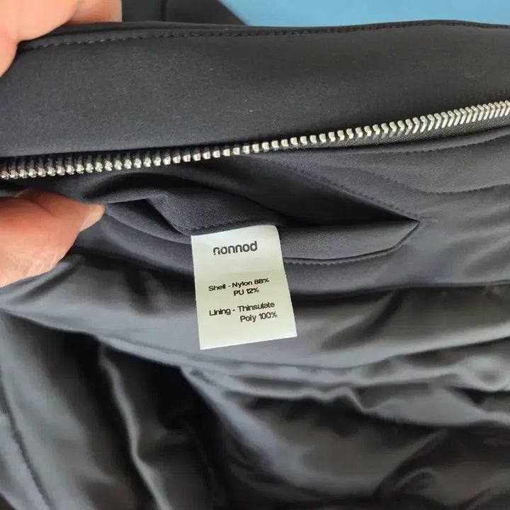 [BUNJANG] Nonnode FW Padded Cropped Rider Jacket Matte Black / 논노드 FW 패디드 크롭 라이더 자켓 매트 블랙