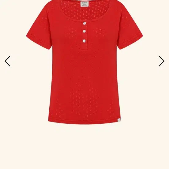 [BUNJANG] Lettersfrommoon Letters Button T-shirts (Red) / 새상품) 레터프롬문  Letters Button T-shirts (Red