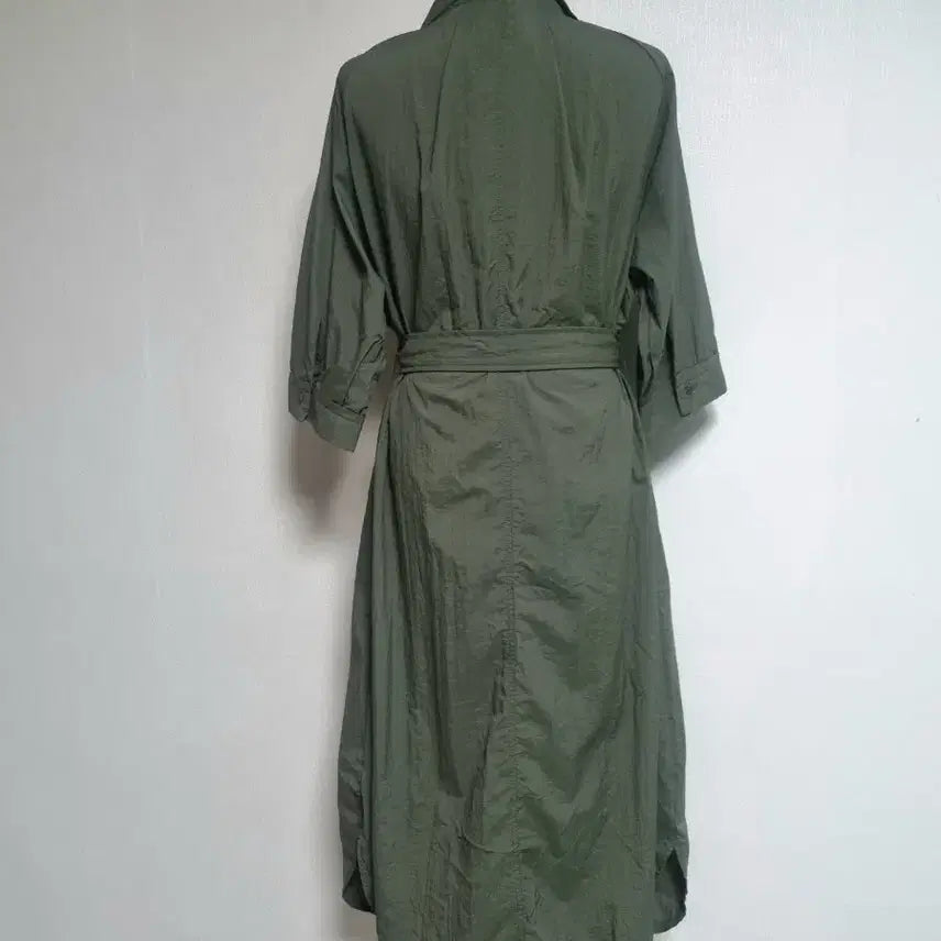 [SOLD OUT] 바스락 벨트 셔츠 롱 원피스(새상품)