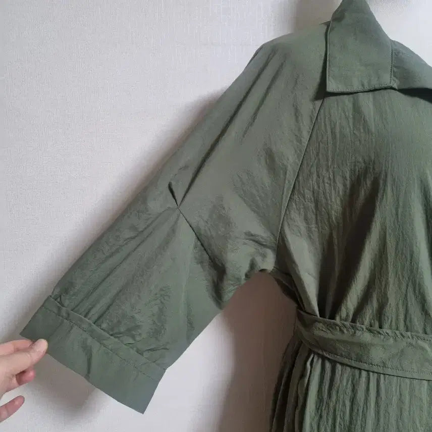 [SOLD OUT] 바스락 벨트 셔츠 롱 원피스(새상품)