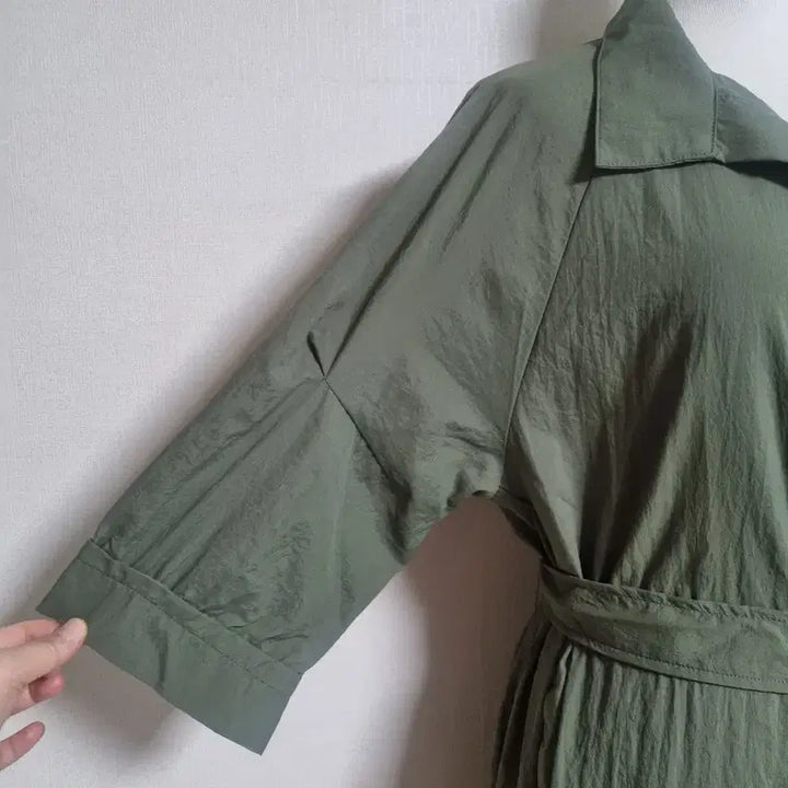 [SOLD OUT] 바스락 벨트 셔츠 롱 원피스(새상품)