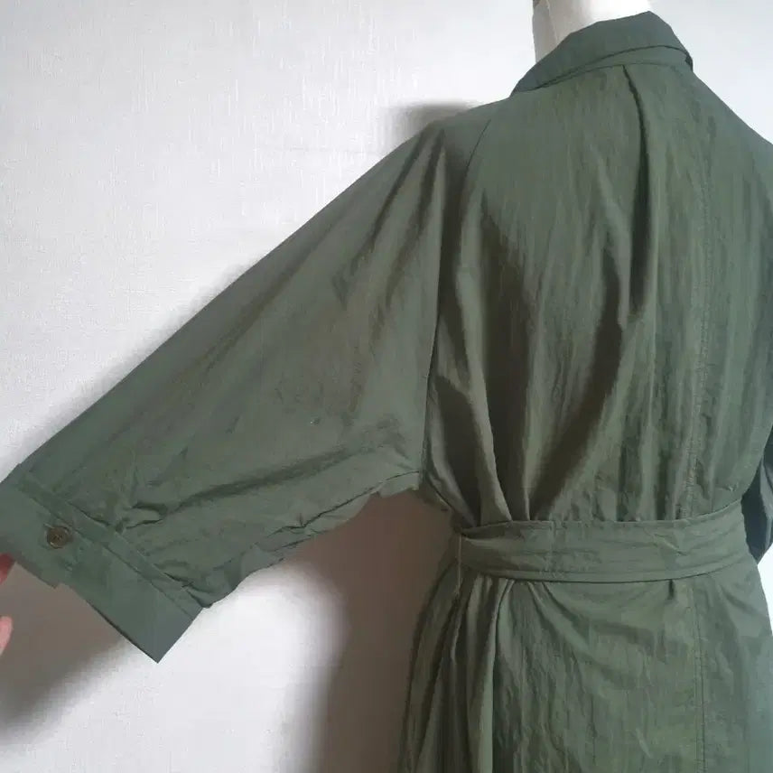 [SOLD OUT] 바스락 벨트 셔츠 롱 원피스(새상품)