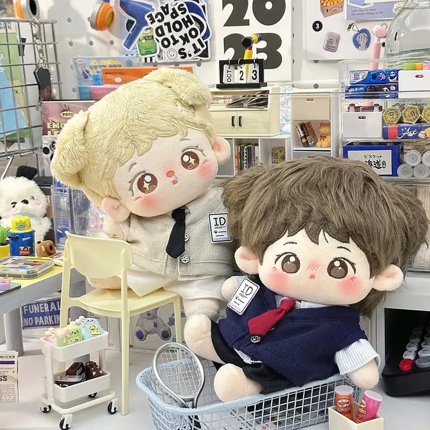 [BUNJANG] Intern Beige 10cm Doll Clothes / 10cm 밀크솔트 인턴 베이지 솜인형옷 양도 / 인형옷 떨옷 옷장