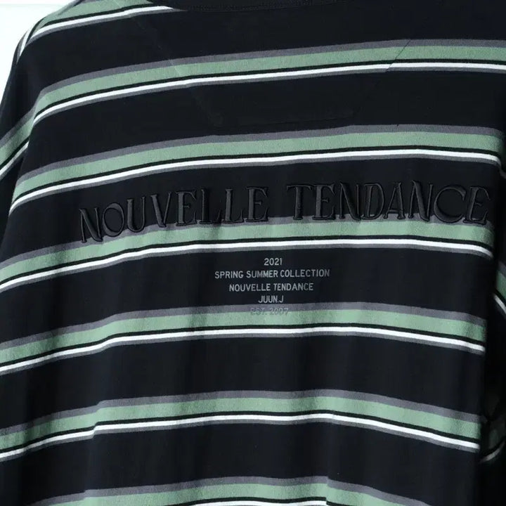 [BUNJANG] (L-3XL) 준지 긴팔티셔츠 박시 단가라 쭉티-18379 / (L-3XL) 준지 긴팔티셔츠 박시 단가라 쭉티-18379