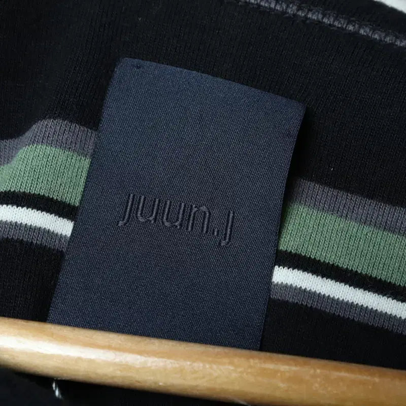 [BUNJANG] (L-3XL) 준지 긴팔티셔츠 박시 단가라 쭉티-18379 / (L-3XL) 준지 긴팔티셔츠 박시 단가라 쭉티-18379