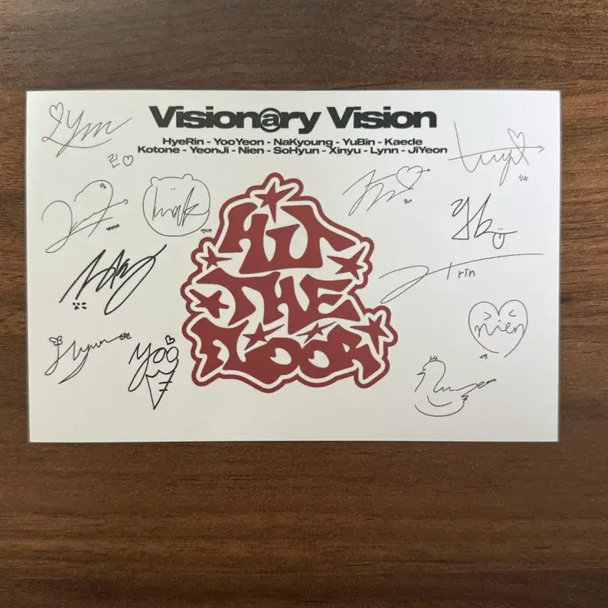[BUNJANG] tripleS Yeonji VV Signed Postcard / 트리플에스 연지 싸인 엽서 VV 공방