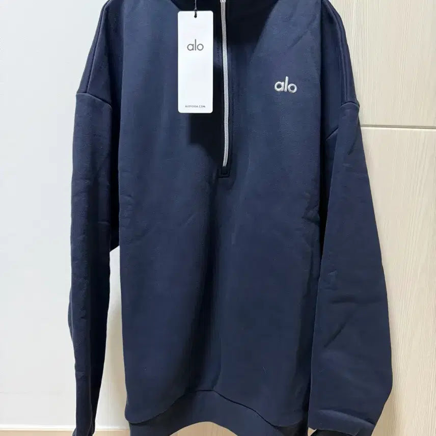 [SOLD OUT] alo 알로 남여공용 기모반집업 맨투맨 M(오버핏)